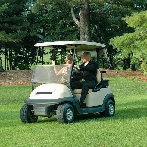 10L0L Golf Cart front Seat Cushion & Backrest for Golf Cart Club Car Precedent (2012-up) Premium Sponge Comfortable Soft (Cream) in Saudi Arabia