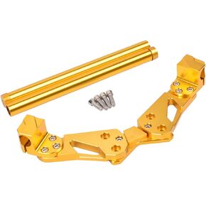 Motorcycle Motified Handle Bar Riser B0C281GP8N Compatible with Grom MSX125 Fork Tube Clip On Handlebars Racing ATV Expansion Handlebar Gold