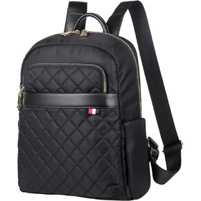 Nordace Ellie Mini Backpack for Women with USB Charging Port, Water Resistant - Mini Daily Backpack (Black)