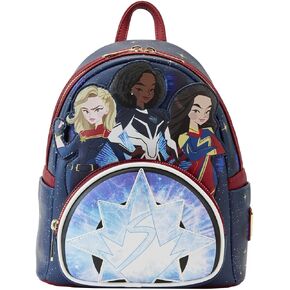 Loungefly Marvel the Marvels Group Spider-Verse Heroes Double Strap Shoulder Bag