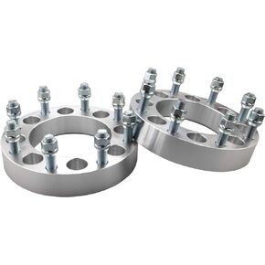 محولات عجلات DCVAMOUS 4PC 8x6.5 إلى 8x170 مقاس 2 بوصة مع مسامير 14x1.5 متوافقة مع Chevy GMC 8 Lug لـ Suburban Sierra Silverado 2500 3500 HD | 2014-2022 R-AM 2500 3500 (8x170 حافة على شاحنة 8x165.1)