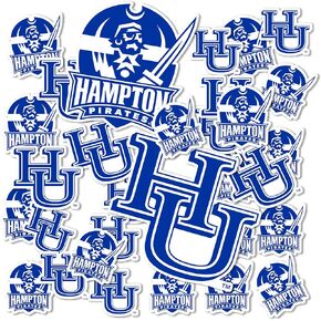 Hampton University Sticker Virginia Pirates Stickers Vinyl Decals Laptop Water Bottle Car Scrapbook T1 (Type 1-1)