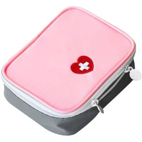 GLEAVI First Aid Hard Shell Case Medicine Storage Containers First Aid Hard Case Empty Emergency Medicine Storage Bag Mini Cosmetic Bag First Aid Medicine Bag Hard Box Travel Outdoor