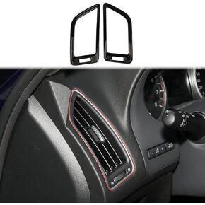 Dashboard Side Air Vent AC Outlet Cover Trim for Infiniti Q50 2014-2023 Q60 2017-2022 (Carbon Fiber Pattern)