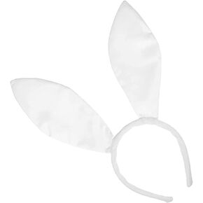 White Bunny Headband Easter Rabbit Ears Headband Plush Rabbit Ear Headbands Fluffy Bunny Ear Headbands Birthday Halloween Party Favors