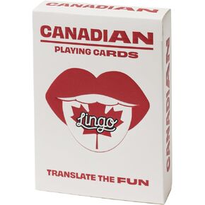 Canadian Lingo Playing Cards | Travel Flashcards | Learn Canadian Slang Vocabulary in A Fun & Easy Way | 52 Essential Translations