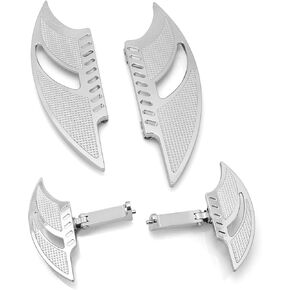 Chrome blade Road Glide floorboards foot boards for Harley Street Glide Touring Electra Glide FLHT brake toe heel shifter levers driver and passenger 2008-2013 (08-13 touring comb sets)