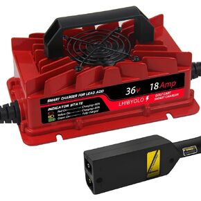 36 Volt Golf Carts Battery Charger for 18 AMP EZ GO TXT, with Type EZGO TXT Plug,4-6 Hour Full Charge,Golf Cart Battery Charger,36v Golf Cart Charger