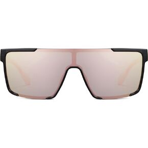 Cyxus Sunglasses Men Women Oversized One Piece Sunglasses UV400 Sun Glasses Trendy Retro Shades