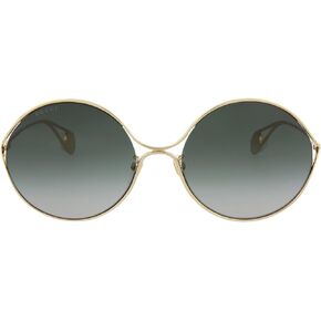 Gucci Gold Sunglasses GG0253SA - 001 Grey Gradient 60mm