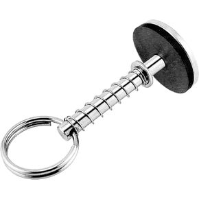 1/3/4Pack Hatch Cover Pull Handle with Spring Hidden Pin Button ，Stainless-Steel 316 Hatch Cover Pull Lifter W/Rubber Gasket and Spring for Fishing Boat Yacht