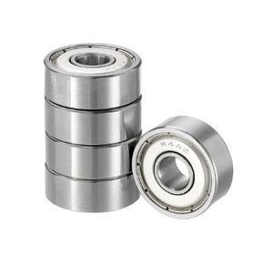 5pcs Deep Groove Ball Bearings - [1/4" x 3/4" x 9/32"] Chrome Steel Balls for Motors Machine Tool Gearboxes Bearing Use, Double Shield ABEC1