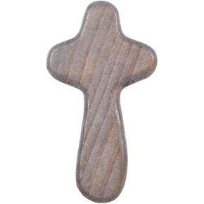 Hand Held Pocket Wood Cross Travel Religious Accessory, 4 Inches in Kuwait