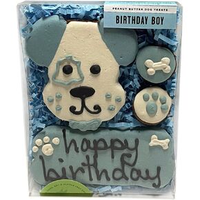 Bubba Rose Biscuit Company: Decorated Feel Better Soon Dog Treats - Crunchy Biscuit - Natural Get Well Gourmet Dog Cookies - Pack of 4 Cookies - Made in The USA