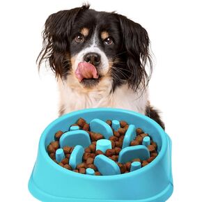 Non-Slip Slow Feeder Dog Bowl | Anti-Choke Design | Promote Healthier Eating Habits for Your Dog's Mealtime