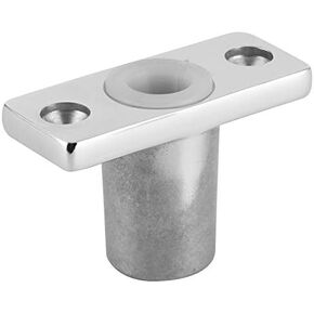 Acouto Oar Lock Holder Top Mount Oar Lock Socket Holder Paddle Holder Oar Lock Socket T‑Shaped Bracket 316 Stainless Steel for Marine Yacht Boat