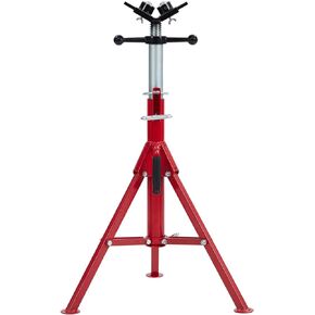 Towallmark V-Head Pipe Jack Stand with 2-Ball,28-52 Inch Adjustable Height,1/8"-12" Capacity, 2500 lb Load Capacity,Heavy Duty Carbon Steel Body, Steel Jack Stands with Portable Folding Legs