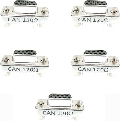 DB9 Connector with Accuracy of one Thousandth 120ohm Terminal Resistance DB9 Female to Male for CAN PIN2 and PIN7（5packs） in Saudi Arabia