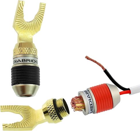 Mediabridge™ Ultra Series Fast-Lock 45° Spade Plugs - 6 Pair Per Package - (Part# SPC-ST2-6 ) in Saudi Arabia