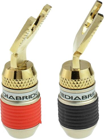 Mediabridge™ Ultra Series Fast-Lock 45° Spade Plugs - 6 Pair Per Package - (Part# SPC-ST2-6 ) in Saudi Arabia