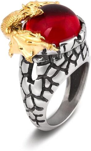 خاتم BAVIPOWER Dragon Claw من الفولاذ المقاوم للصدأ بتصميم عصري رائع للرجال in Kuwait