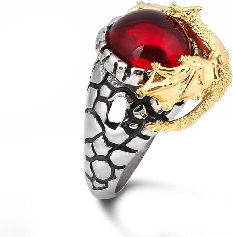 خاتم BAVIPOWER Dragon Claw من الفولاذ المقاوم للصدأ بتصميم عصري رائع للرجال in Kuwait