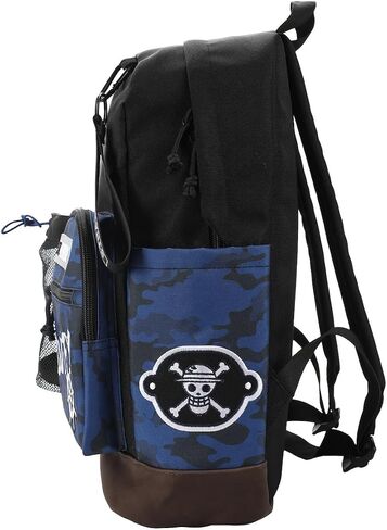 One Piece Live Action Straw Hat Pirates Logo & Luffy Badge Black Hydration Backpack in Saudi Arabia