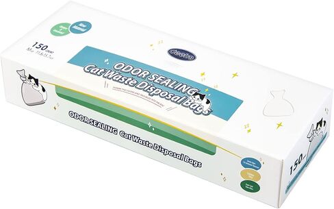 Odor Sealing Waste Disposal Bags S/200 Count Cat Litter Bags Unscented Cat poop bags Large Capacity Diaper Disposal or Pet Waste Bags[Color:Blue] in Saudi Arabia