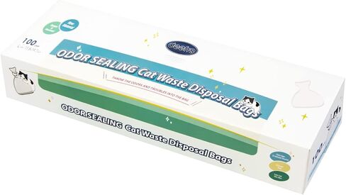 Odor Sealing Waste Disposal Bags S/200 Count Cat Litter Bags Unscented Cat poop bags Large Capacity Diaper Disposal or Pet Waste Bags[Color:Blue] in Saudi Arabia