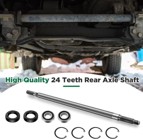 Golf Cart Rear Axle Shaft with Bearing Seal Kit Driver Side or Passenger Side Compatible with EZGO Electric Models 1994-2013 OEM 20377G11 Replacement Parts Accessories in Saudi Arabia