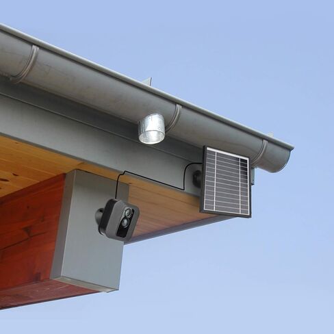 لوحة شمسية iTODOS لـ Blink Outdoor 4 (الجيل الرابع)/(الجيل الثالث) وBlink XT XT2، كابل شحن طاقة خارجي بطول 11.8 قدم وحامل قابل للتعديل، سبائك ألومنيوم مقاومة للطقس قوية ومضادة للشيخوخة in Kuwait