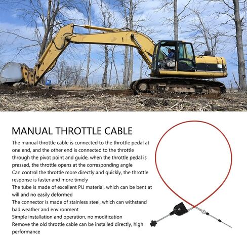Manual Throttle Cable Excavator Controller Throttle Cable Assembly for Sprinkler Truck Truck Excavator in Saudi Arabia