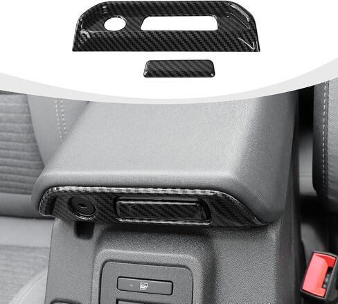 Armrest Box Switch Trim Cover Compatible with 2021-2023 Ford Bronco Carbon Fiber Interior Accessories in Saudi Arabia