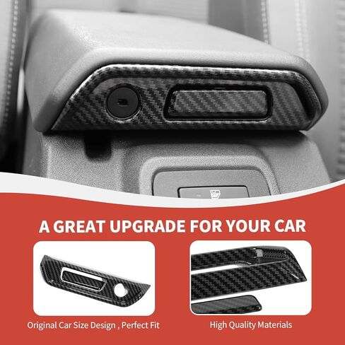 Armrest Box Switch Trim Cover Compatible with 2021-2023 Ford Bronco Carbon Fiber Interior Accessories in Saudi Arabia