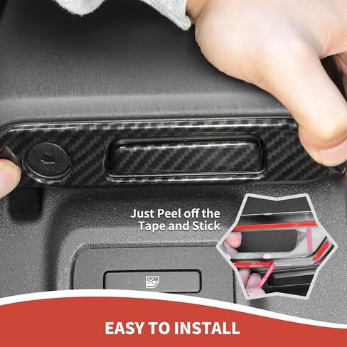 Armrest Box Switch Trim Cover Compatible with 2021-2023 Ford Bronco Carbon Fiber Interior Accessories in Saudi Arabia