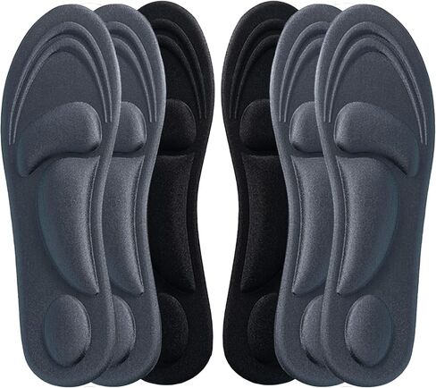 Arch Support Inserts Shoe Insole - 10D Memory Foam Sponge Insole, Profoot Plantar Fasciitis Insoles for Men, Relieve Flat Feet, High Arch, Breathable Sweat-Absorbing Super Soft[M:7-11/W:8.5-12] 3pcs in Kuwait