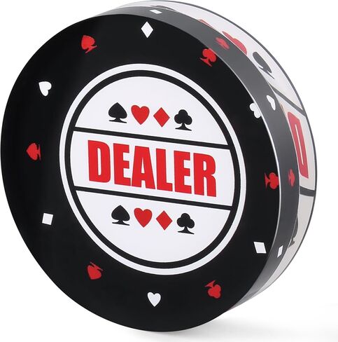 RUNNING HOT Acrylic Poker Dealer Button - Professional Casino-Grade Accessory for Home Games & Tournaments, Poker Gifts for Men in Saudi Arabia