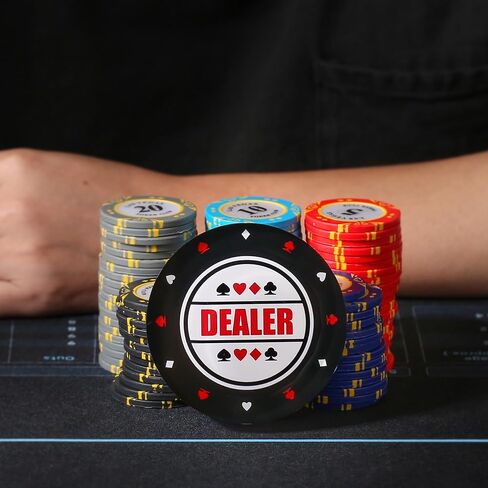 RUNNING HOT Acrylic Poker Dealer Button - Professional Casino-Grade Accessory for Home Games & Tournaments, Poker Gifts for Men in Saudi Arabia