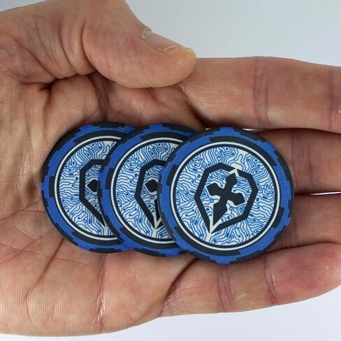 مجموعة شرائح SciFi Poker - 25 شريحة طين ذات طابع خيال علمي - رائعة كرموز أو عدادات أو Chits أو Bennies في DND أو ألعاب تقمص الأدوار الأخرى in Kuwait