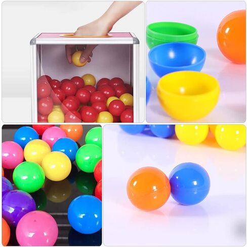 50pcs Mini Ball Plastic Raffle Drawing Balls Table Tennis Balls Sphere Game Balls for Entertainment Game Advertising 3cm in Saudi Arabia