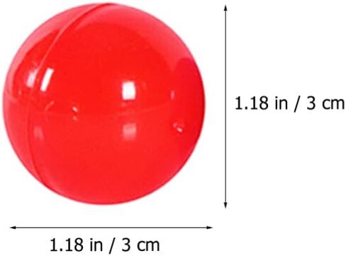 50pcs Mini Ball Plastic Raffle Drawing Balls Table Tennis Balls Sphere Game Balls for Entertainment Game Advertising 3cm in Saudi Arabia