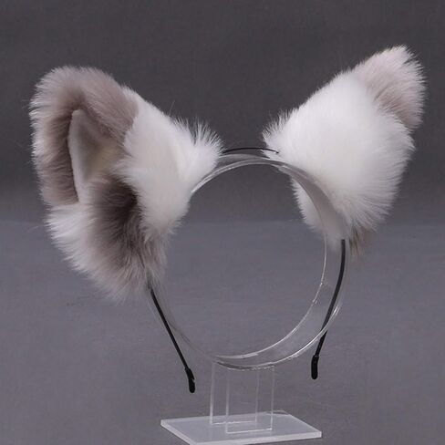 Girl Women Cat Ears Headband Cosplay Hairband Fluffy Cute Party Headwear in Saudi Arabia