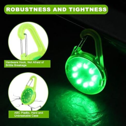 Dog Collar Light-Dog Lights for Night Walking, Clip on Dog Light 6 Modes, Rechargeable Dog Collar Light, Waterproof Dog Flashlight for Dog, Cat, Pet, Backpack, Clothing, Climbing, Bike in Saudi Arabia