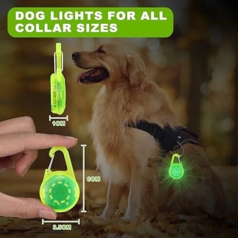 Dog Collar Light-Dog Lights for Night Walking, Clip on Dog Light 6 Modes, Rechargeable Dog Collar Light, Waterproof Dog Flashlight for Dog, Cat, Pet, Backpack, Clothing, Climbing, Bike in Saudi Arabia