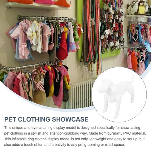 iplusmile Plastic Dog Mannequin Model Pet Clothing Display Mannequin Dog Mannequin Display Stand Sewing Dog Standing Model for Clothes Display White in Saudi Arabia