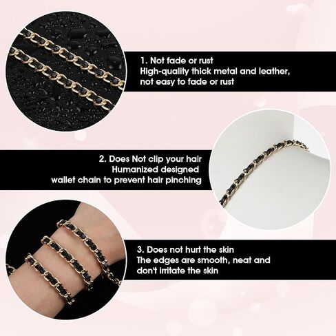 Imitation Pearl Purse Chain Strap, 47 in Adjustable Leather Strap Crossbody Bag Chains Handbag Chain for Shoulder Bag in Saudi Arabia