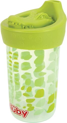 Nuby No Spill 3D Character Sippy Cup with Soft Touch Flo Silicone Top, 12 Ounce, Shark in Saudi Arabia