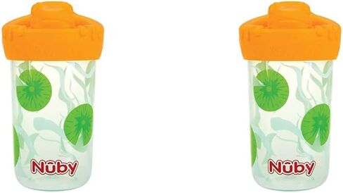 Nuby No Spill 3D Character Sippy Cup with Soft Touch Flo Silicone Top, 12 Ounce, Shark in Saudi Arabia