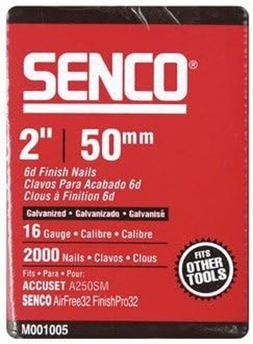 Senco 16 Ga. Smooth Shank Straight Strip Finish Nails 2 in. L x 0.06 in. Dia. 2,000 pk in Saudi Arabia