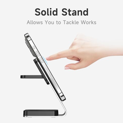3 in 1 Charging Station 15W Aluminium Charging Station for Multiple Devices Magnetic Wireless Charging Station Magsafe Compatible with iPhone 15 14 13 12 Series Airpods/Watch in Saudi Arabia